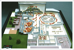 粒子線加速設備の全体模型