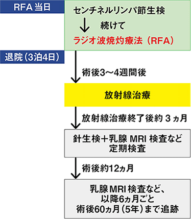 RFAを含むラファエロ試験の治療手順